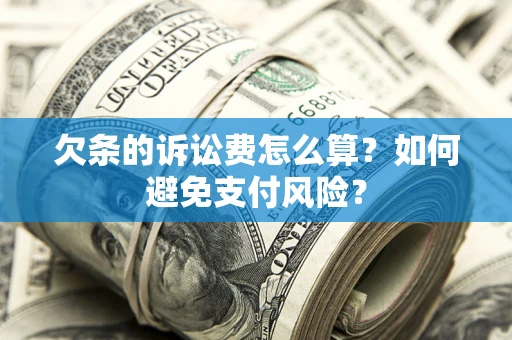 北京欠条的诉讼费怎么算？如何避免支付风险？