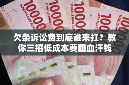 北京欠条诉讼费到底谁来扛？教你三招低成本要回血汗钱